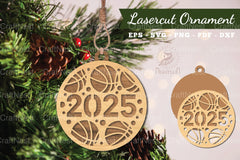 Basketball Laser Cut Ornament 2025 - CraftNest - Digital Crafting and Art