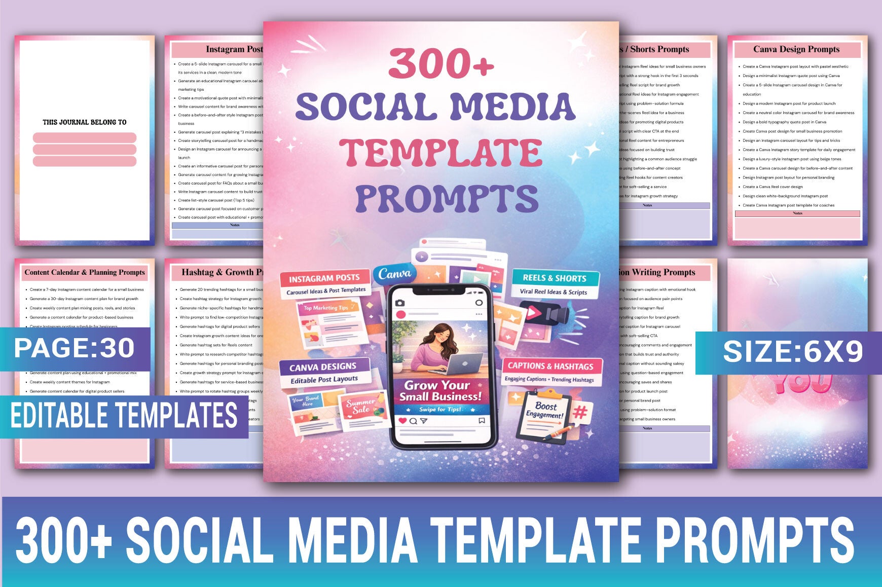 Social Media Template Prompts