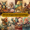 Baby Dragons Junk Journal Pages