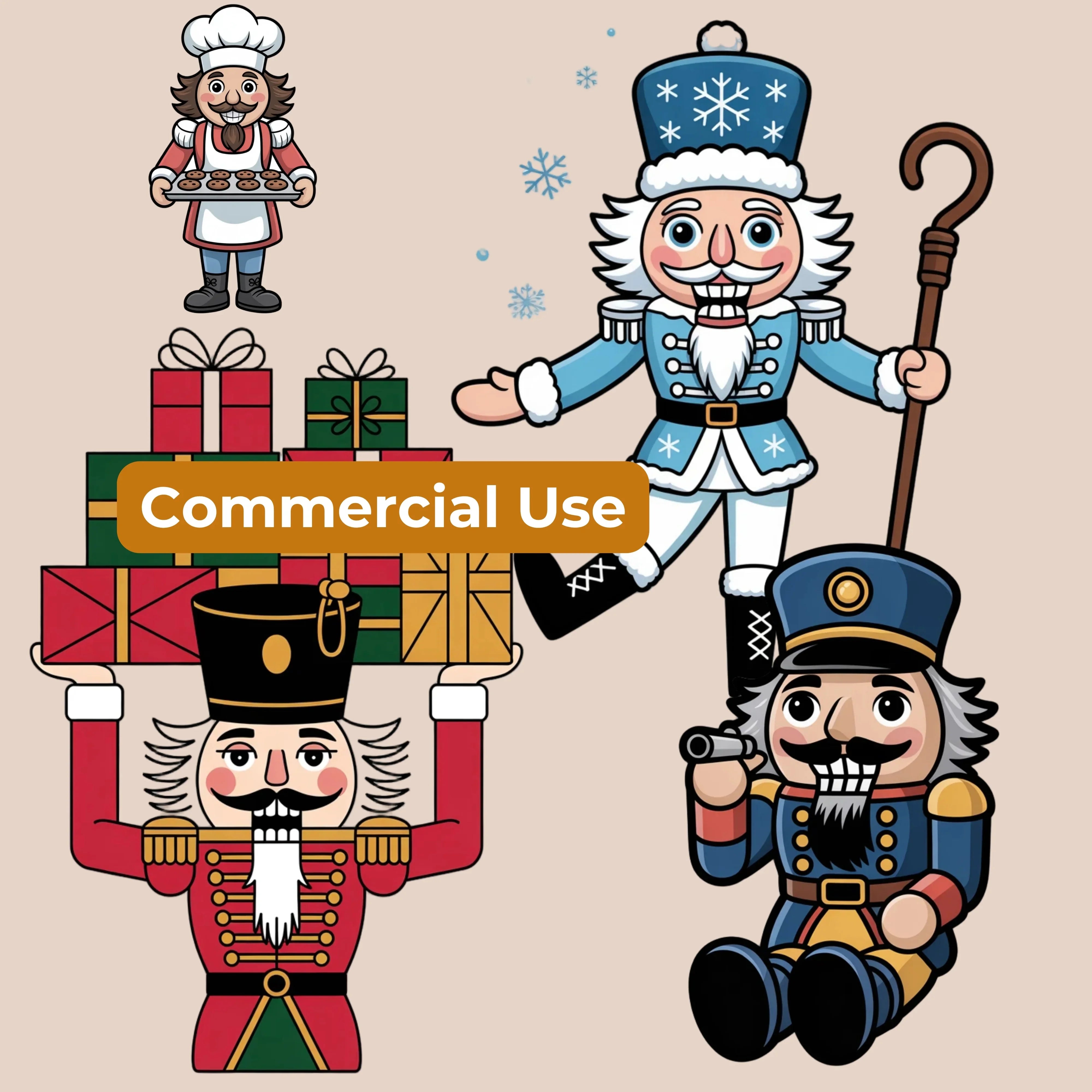 Nutcracker Clipart Bundle - CraftNest - Digital Crafting and Art
