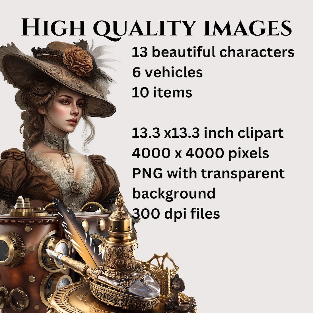 Steampunk Clipart - CraftNest