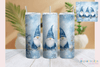 Festive Christmas Gnome Tumbler Wrap Bundle