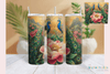 Peony Peacock Tumbler Wrap Bundle