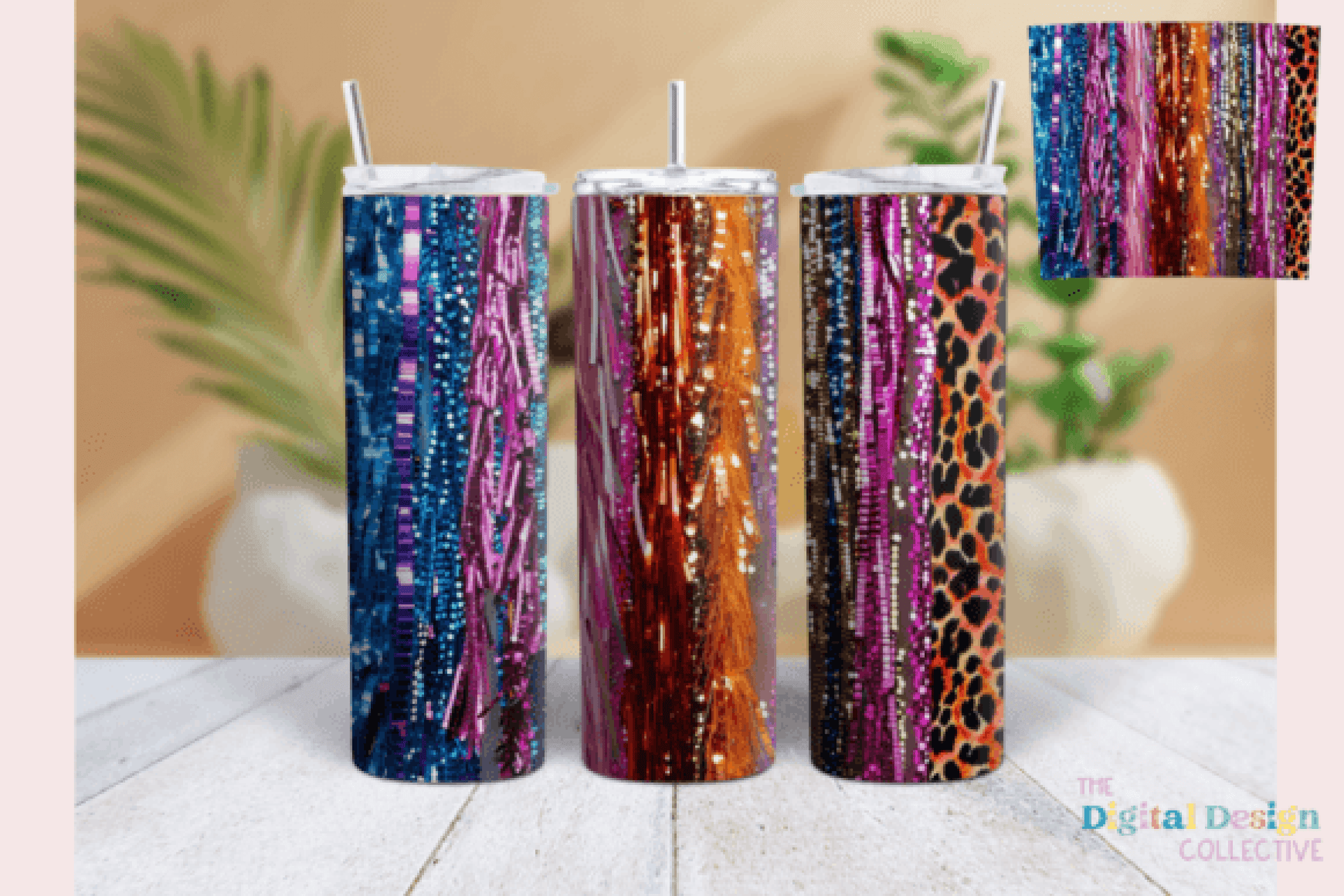 Skinny Tumbler Wrap with Beaded Fringe Bundle - CraftNest - Digital Crafting and Art