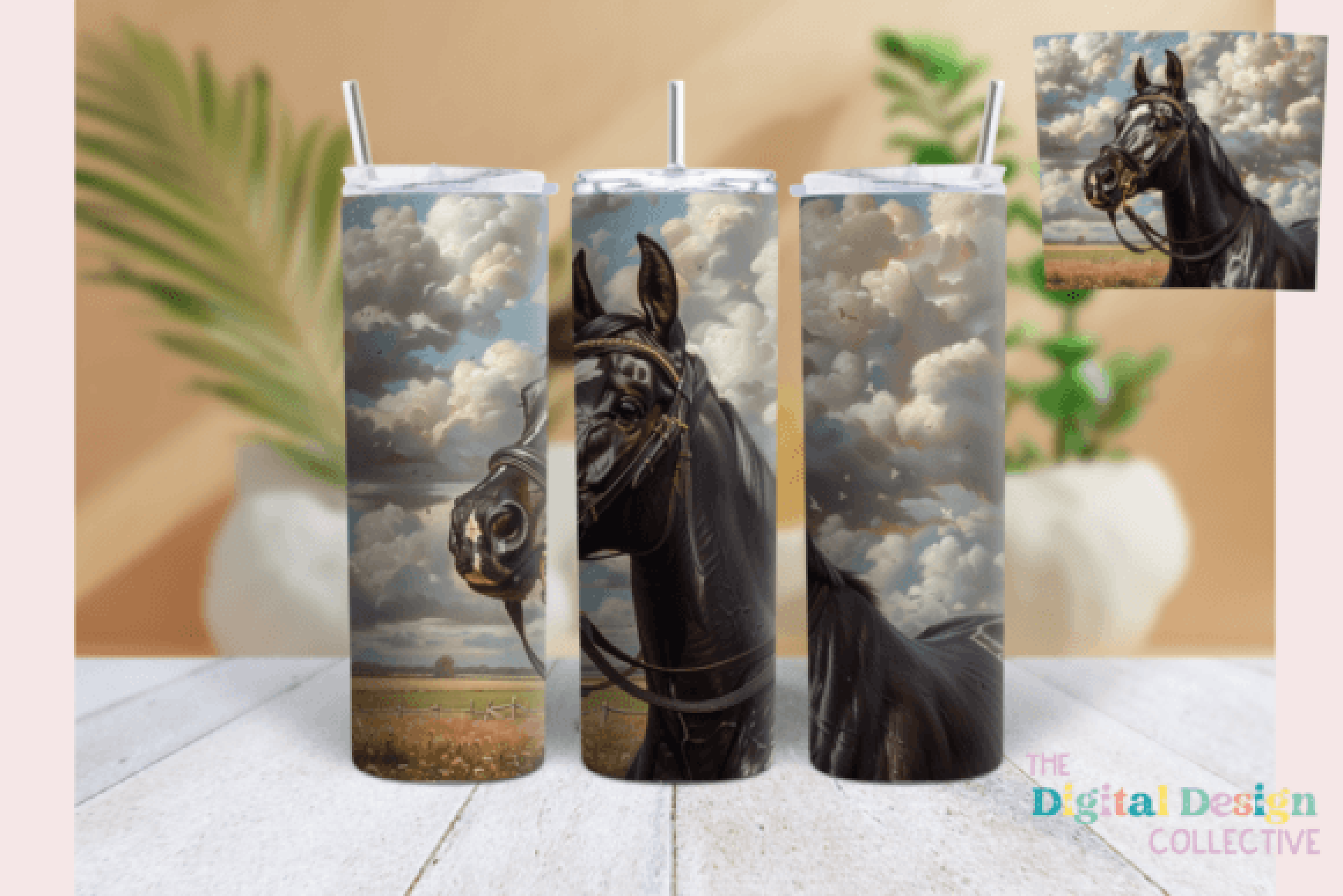 Stunning Horse Tumbler Wrap Bundle