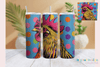 Retro Rooster Skinny Tumbler Wrap Bundle