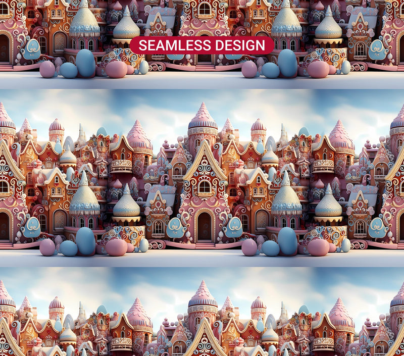 Gingerbread Houses Tumbler Wrap - CraftNest