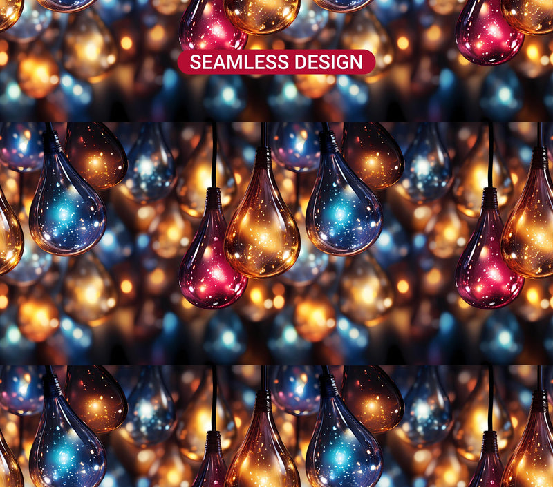 Christmas Lights Tumbler Wrap - CraftNest