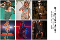 20th Century Fashion - Stock Images - CraftNest - Digital Crafting and Art