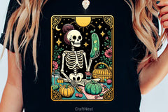 Funny Gardening Skeleton Tarot Card Clipart Bundle - CraftNest - Digital Crafting and Art