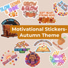 Autumn Motivational Stickers Clipart Bundle