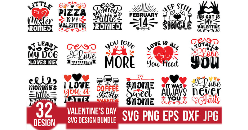 Valentine's Day SVG Bundle 26 - CraftNest - Digital Crafting and Art