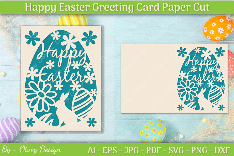 Easter Greeting Card SVG Bundle 11 - CraftNest - Digital Crafting and Art