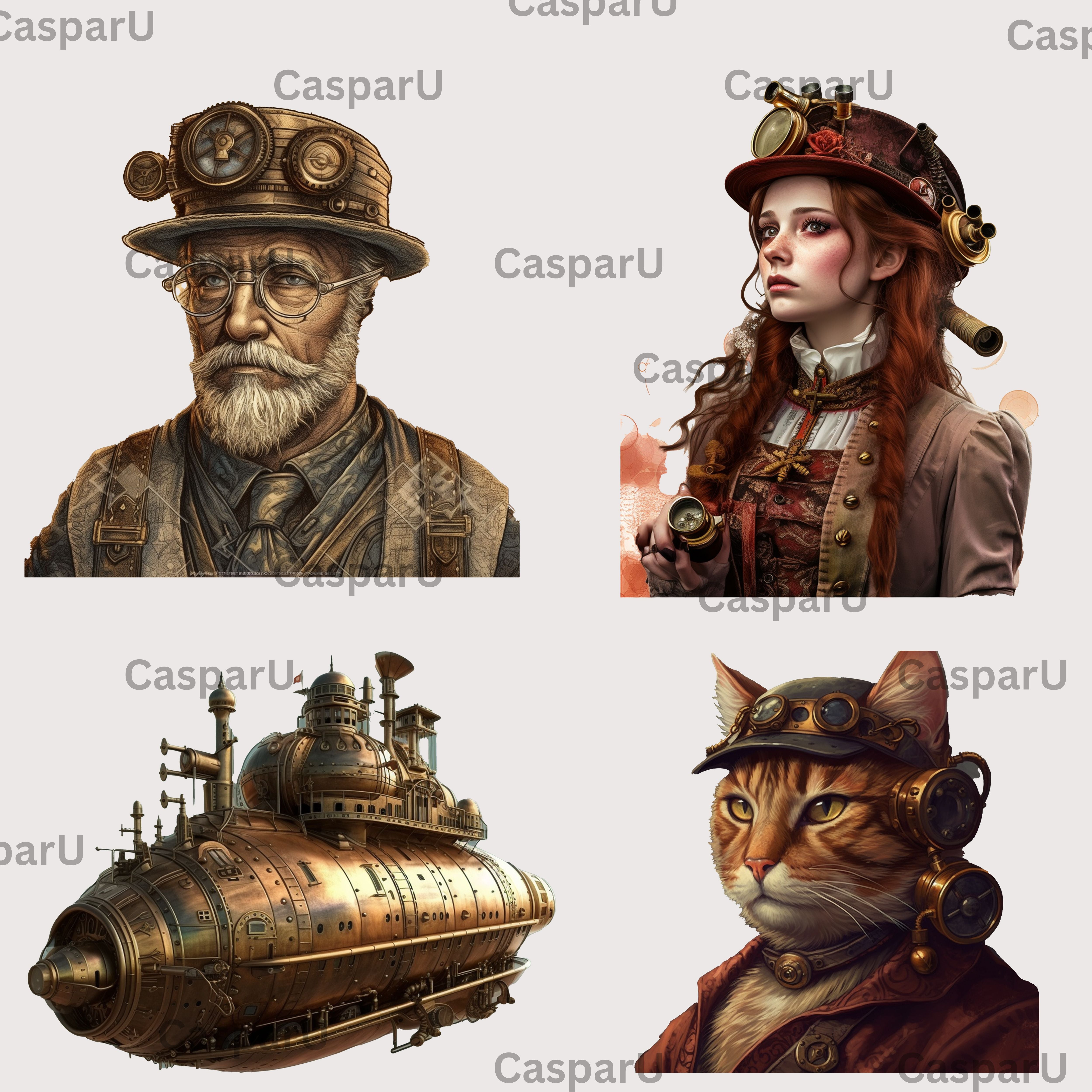 Steampunk Clipart - CraftNest