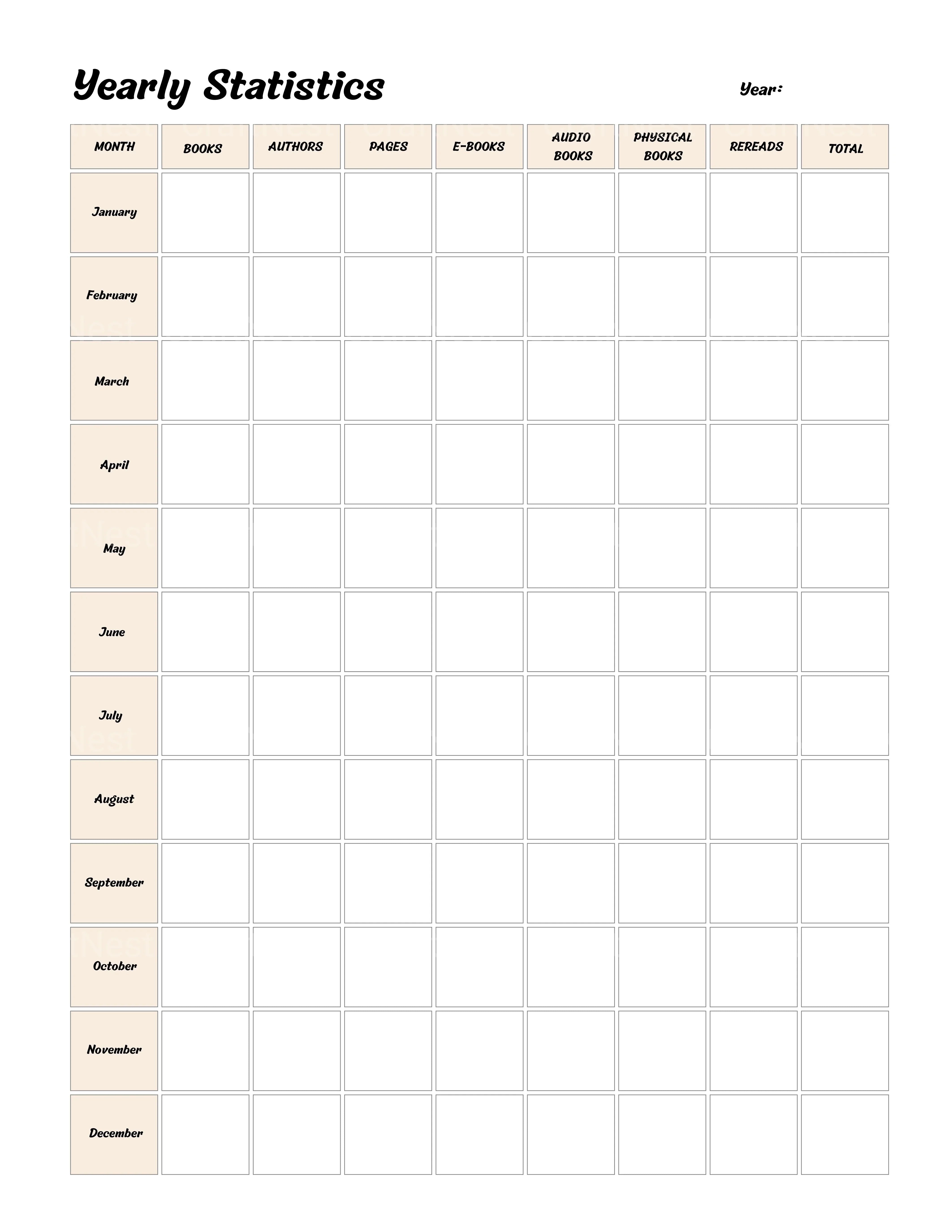 Reading Planner Guide - CraftNest - Digital Crafting and Art