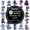 Chibi Gamer LED Bundle Clipart