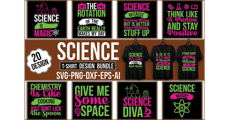 Science T-Shirt Bundle - CraftNest - Digital Crafting and Art