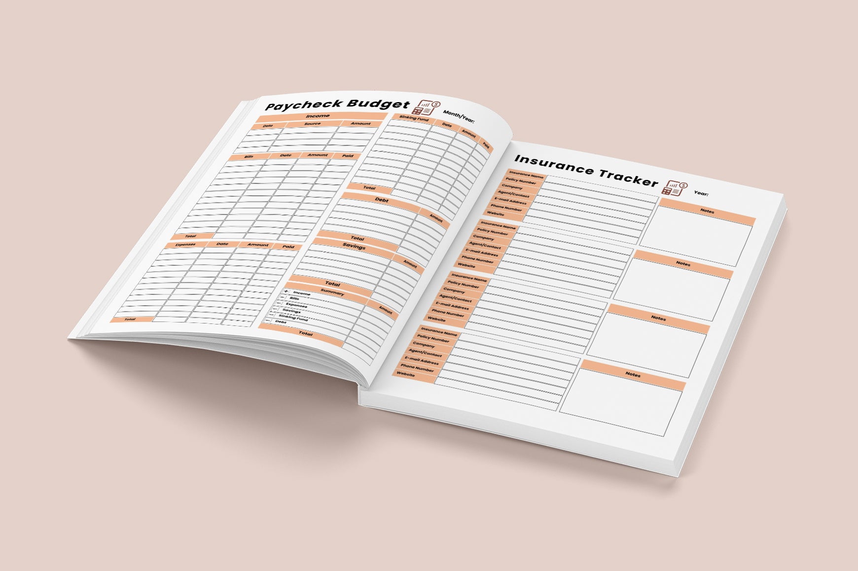 Personal Budget Planning Planner