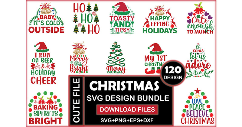 Christmas SVG Bundle 11 - CraftNest - Digital Crafting and Art
