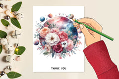 Vintage Floral Moon Clipart Bundle - CraftNest - Digital Crafting and Art