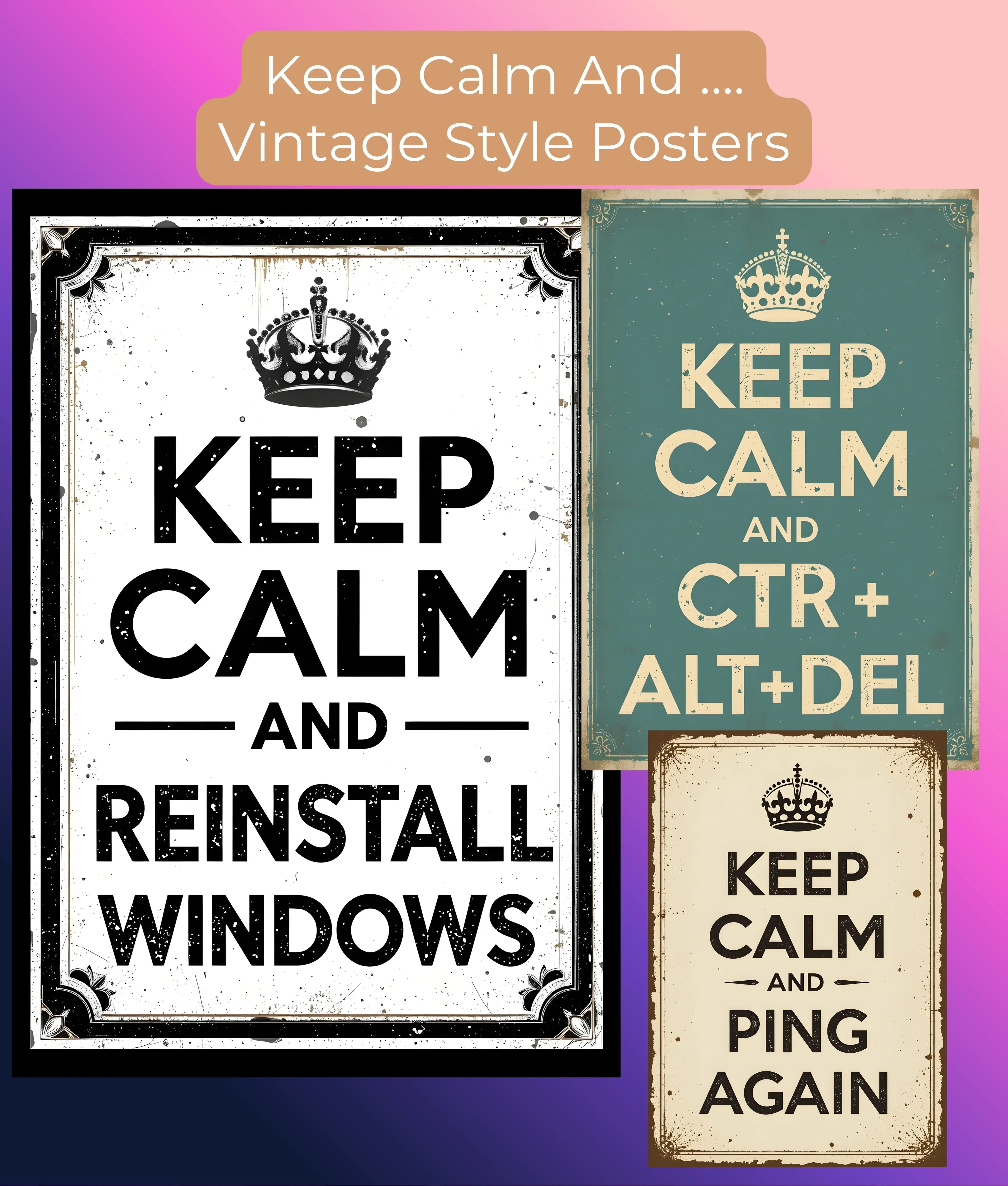 IT Wall Art Clipart Bundle - CraftNest - Digital Crafting and Art