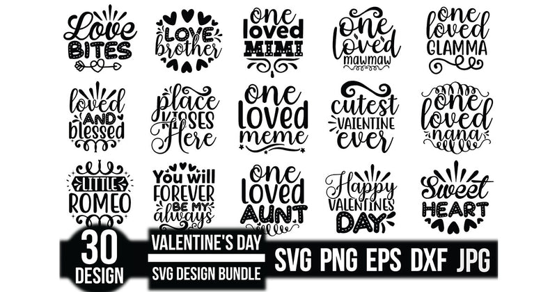Valentine's Day SVG Bundle 21 - CraftNest - Digital Crafting and Art