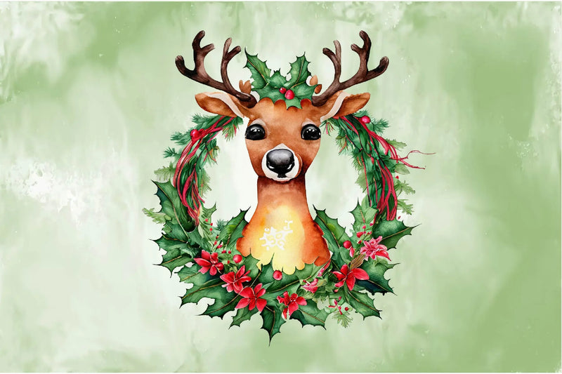 Reindeer With Flower Clipart Bundle - CraftNest - Digital Crafting and Art