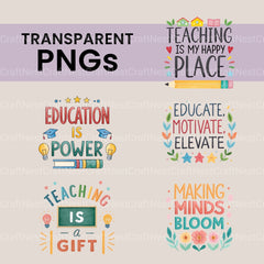 Teacher Quotes Clipart Bundle - CraftNest - Digital Crafting and Art