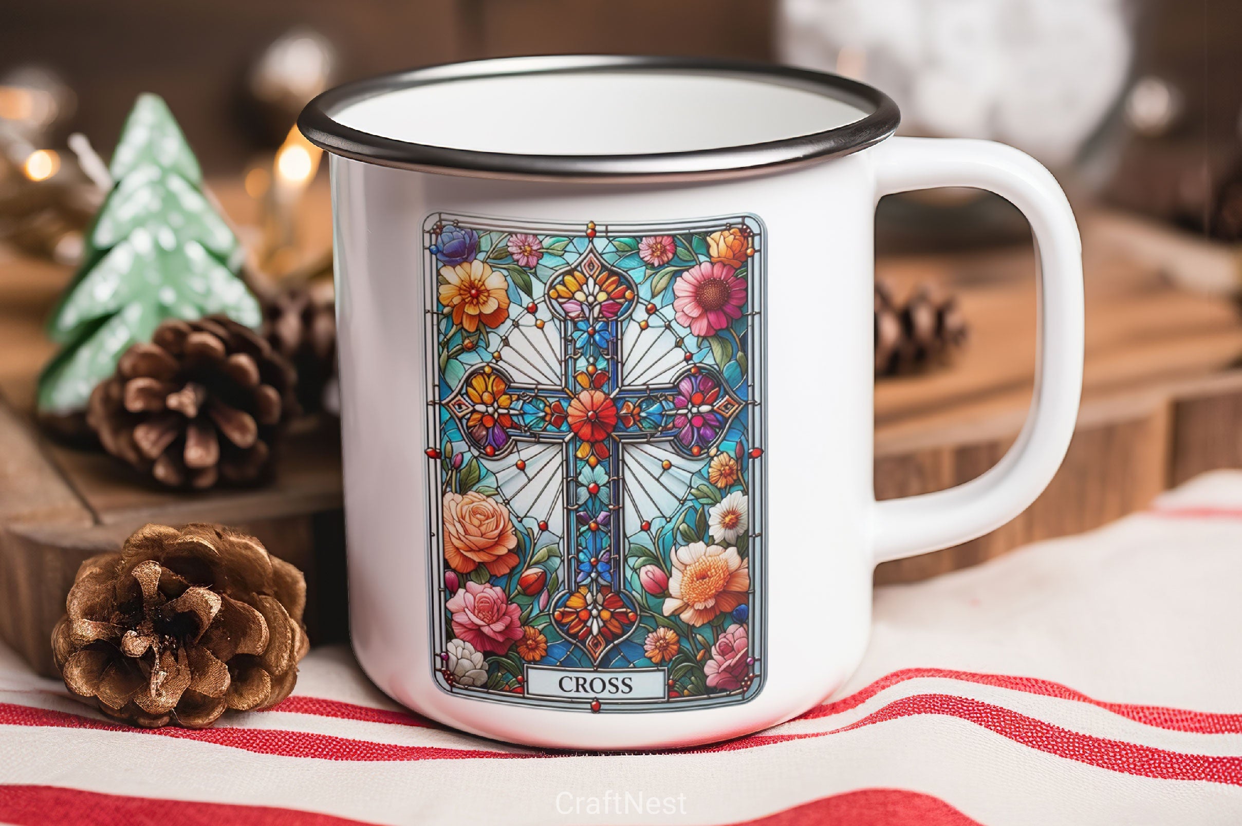 Stained Glass Cross Tarot Card Clipart Bundle 2 - CraftNest - Digital Crafting and Art