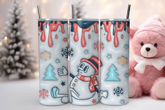 3D Inflated Christmas Tumbler Bundle 16 - CraftNest - Digital Crafting and Art