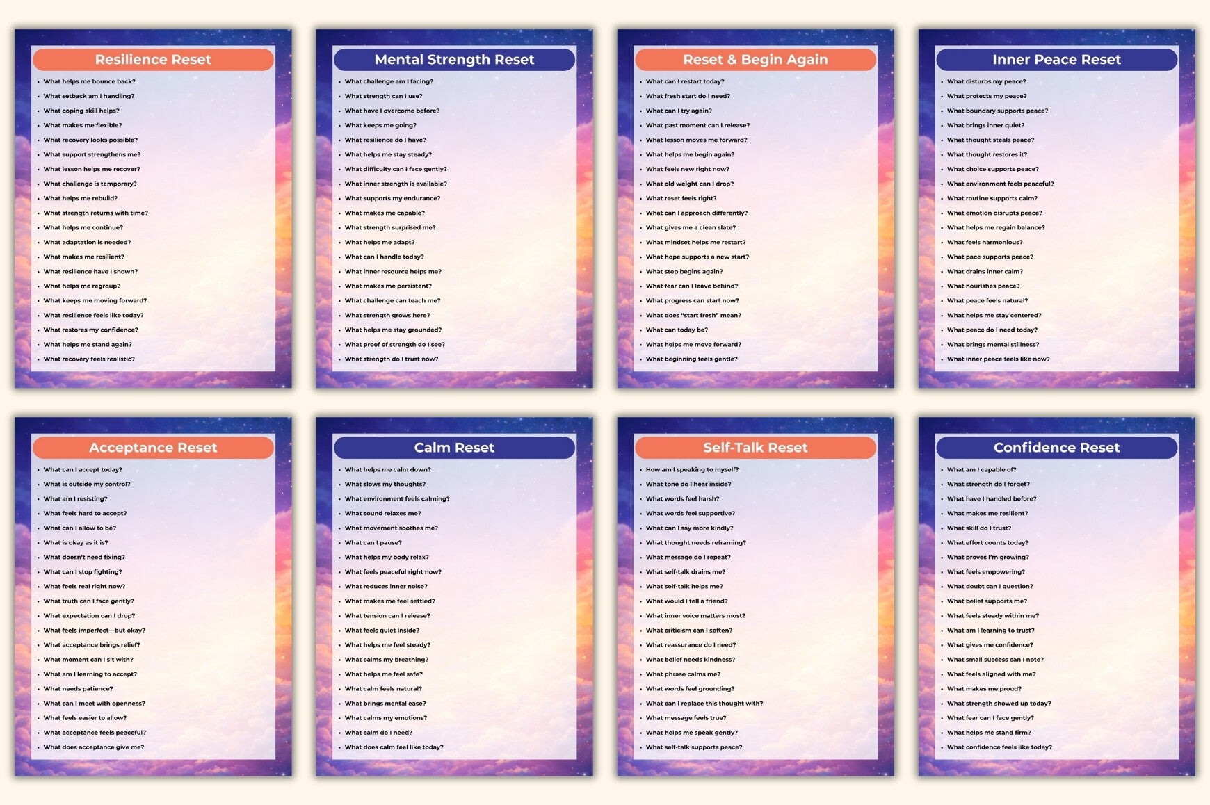 Mental Reset Prompts