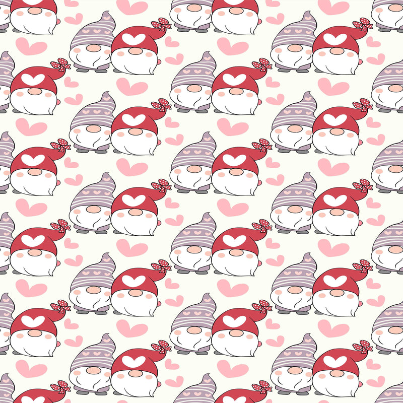 Valentines Day Gnome Seamless Digital Paper - CraftNest - Digital Crafting and Art