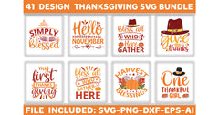 Thanksgiving SVG Bundle 1 - CraftNest - Digital Crafting and Art