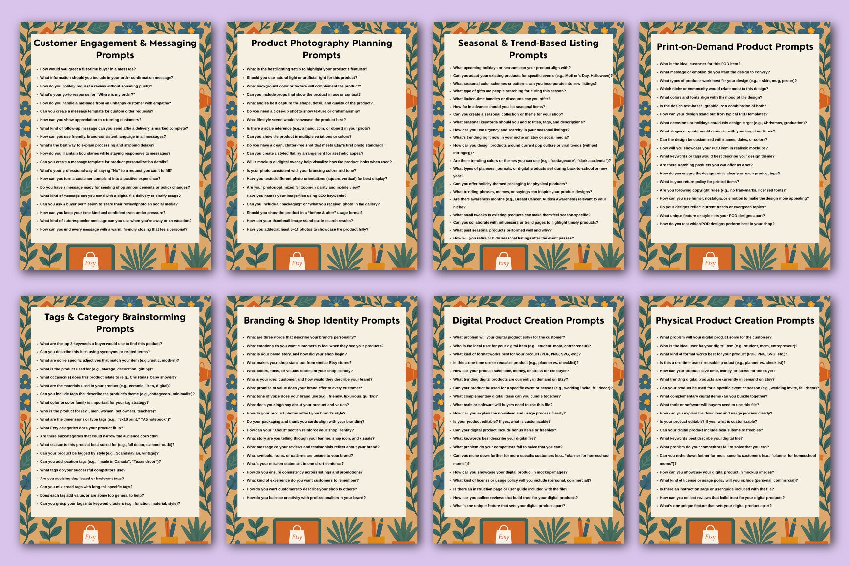 Etsy Seller Guide Prompts for Success