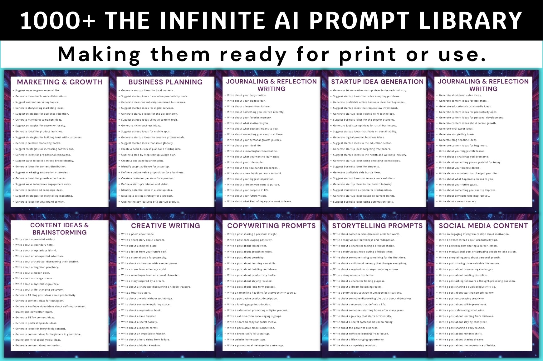 The Infinite AI Library Prompts