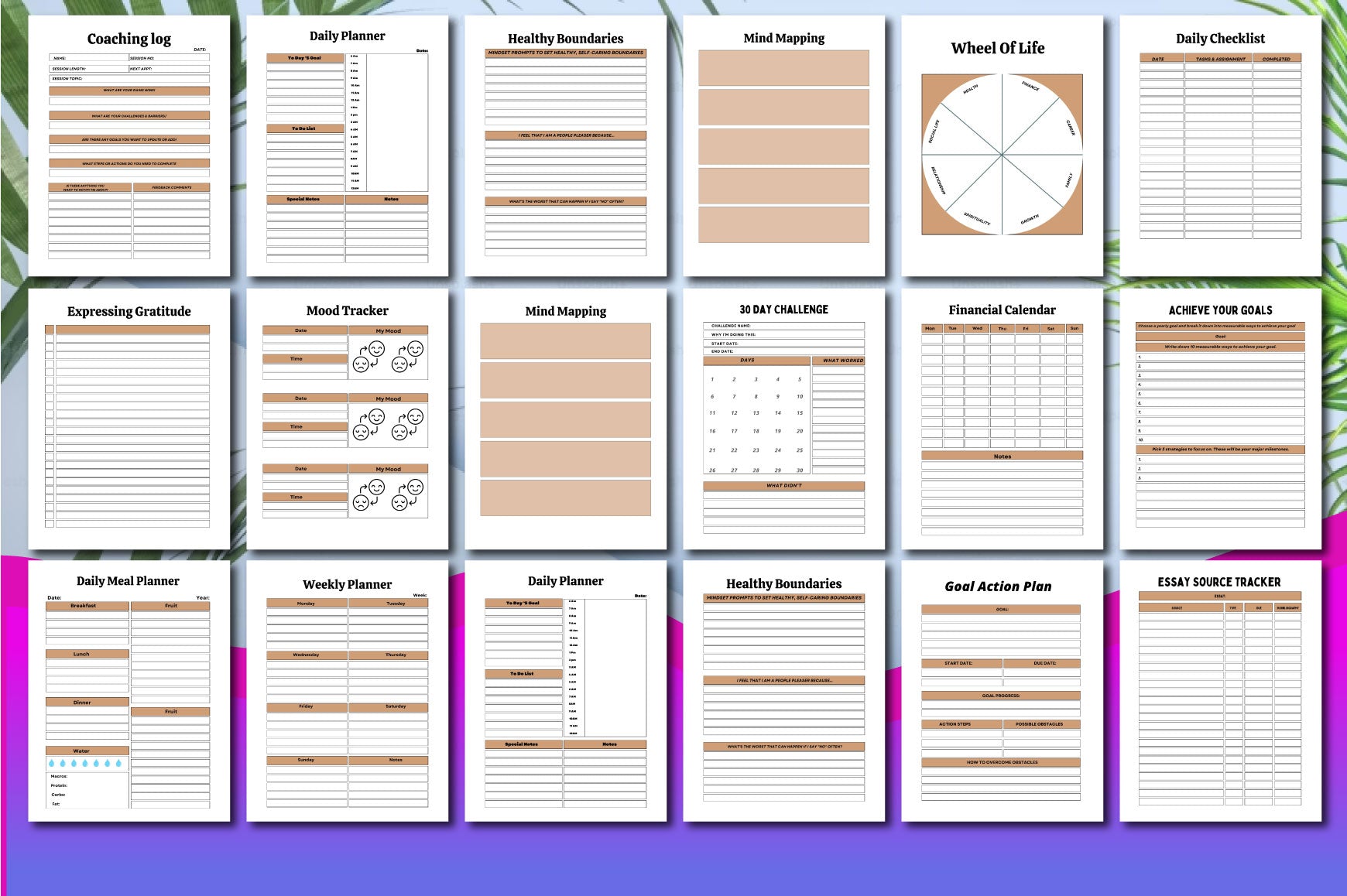 Life Self Help Planner