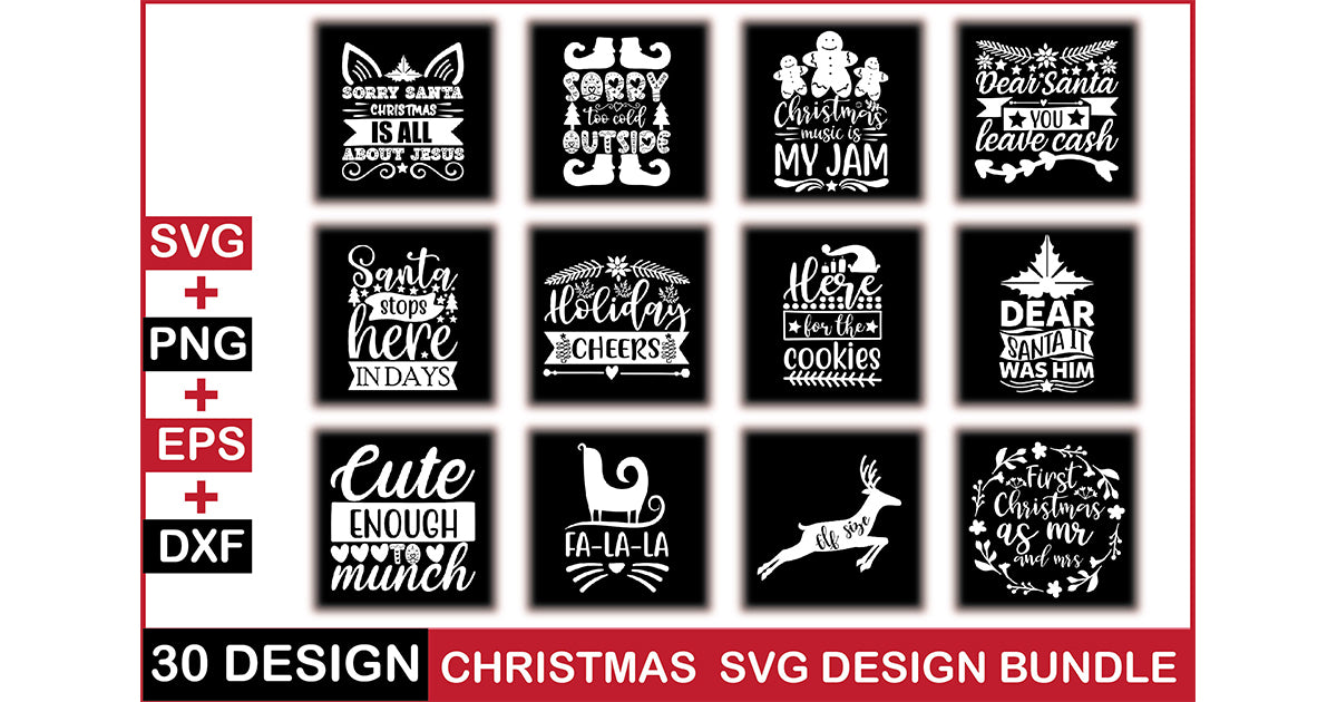 Christmas SVG Bundle 17 - CraftNest - Digital Crafting and Art