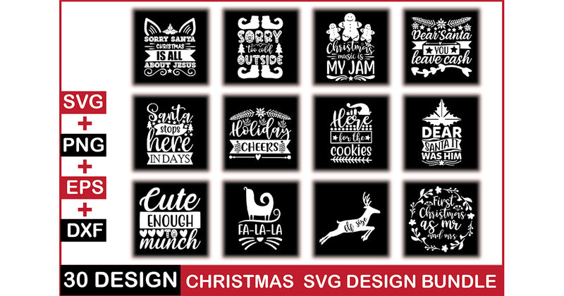 Christmas SVG Bundle 17 - CraftNest - Digital Crafting and Art