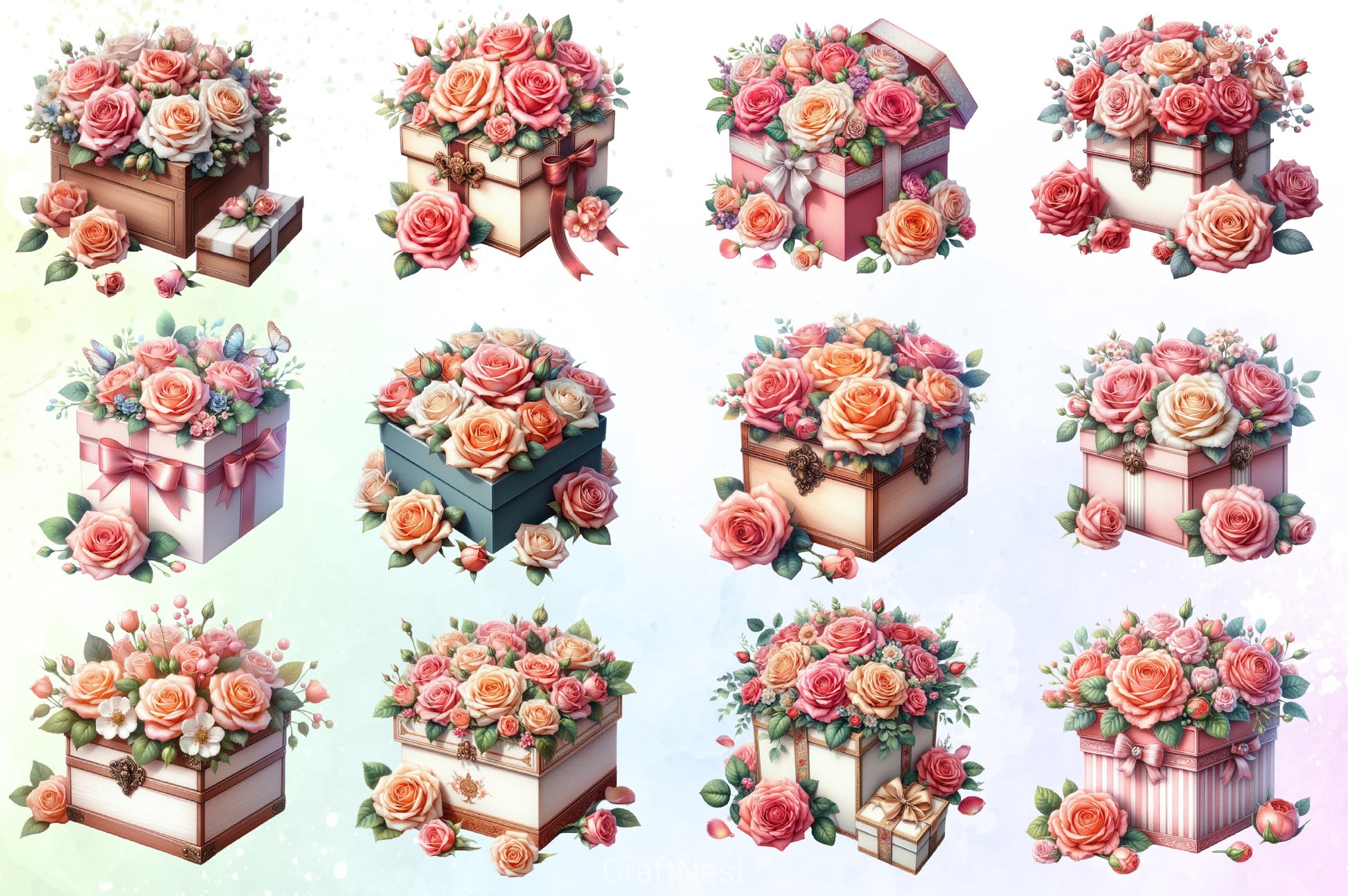 Roses Clipart Bundle - CraftNest - Digital Crafting and Art