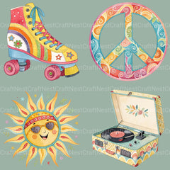 Groovy Stuff Clipart Bundle - CraftNest - Digital Crafting and Art