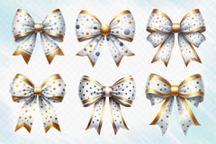 White Bow Clipart Bundle - CraftNest - Digital Crafting and Art