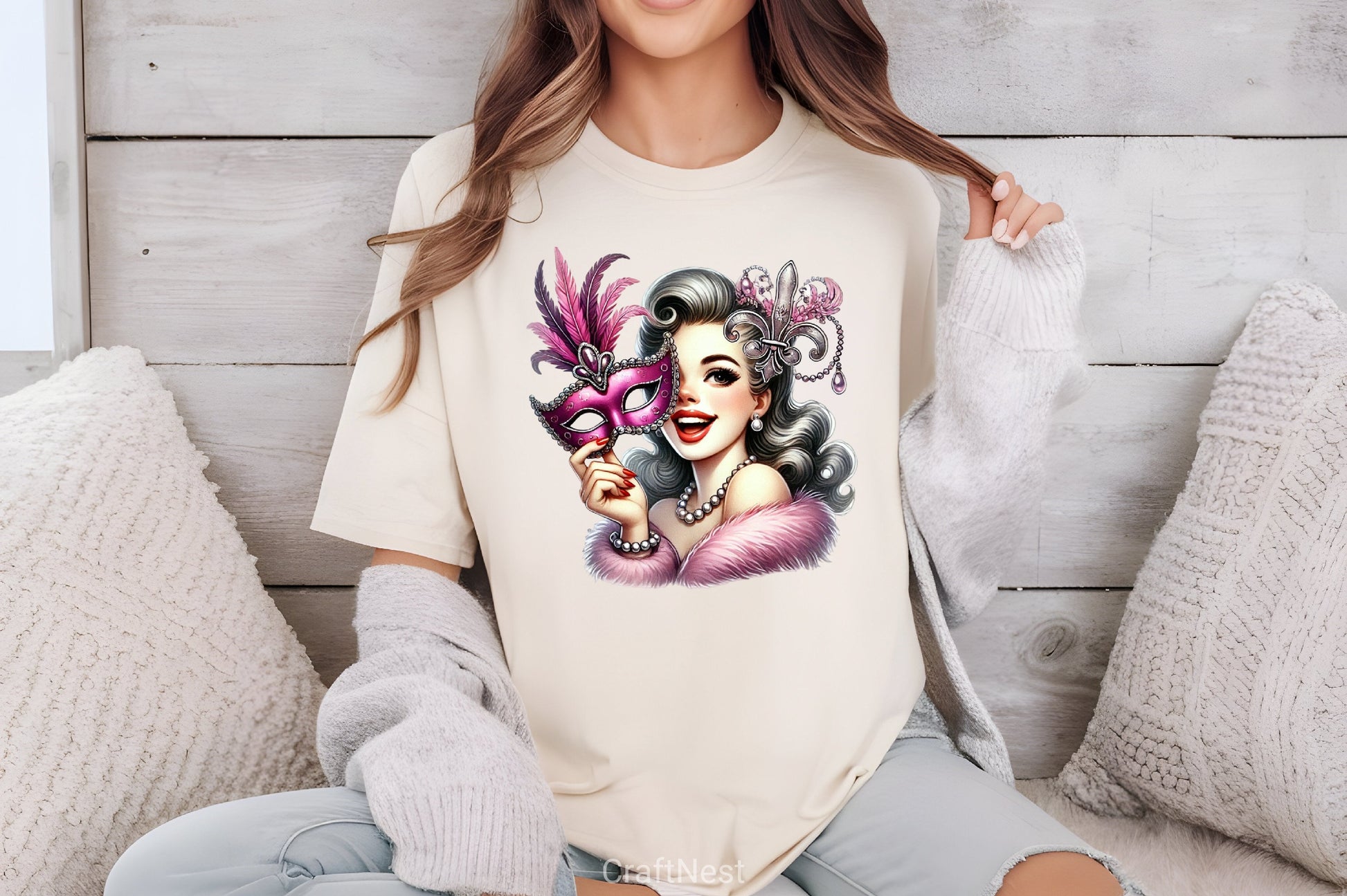 Mardi Gras Girl Clipart Bundle - CraftNest - Digital Crafting and Art