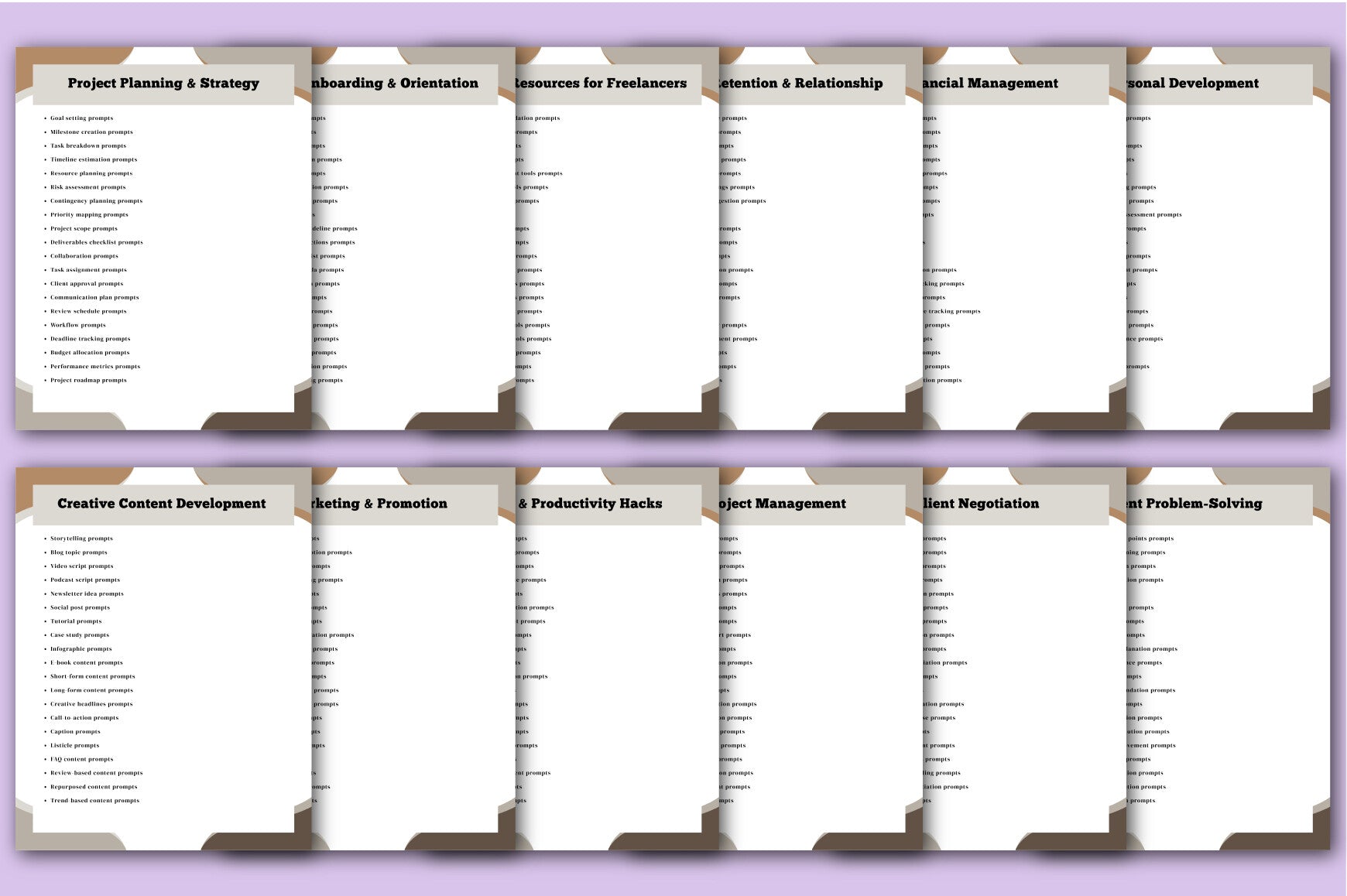 Freelancers Success Manual Planner