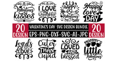 Valentine SVG Bundle 6 - CraftNest - Digital Crafting and Art