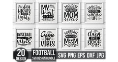 Football SVG Bundle 3 - CraftNest - Digital Crafting and Art