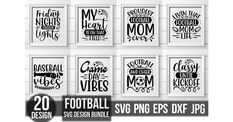 Football SVG Bundle 3 - CraftNest - Digital Crafting and Art
