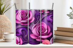 Flower Tumbler Wrap Bundle 7 - CraftNest - Digital Crafting and Art