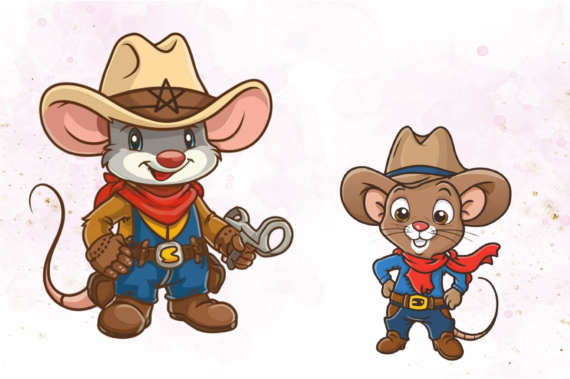 Cute Cowboy Mouse Clipart Bundle - CraftNest - Digital Crafting and Art