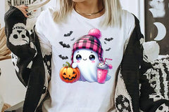 Cute Ghost Cute Halloween Clipart Bundle 4 - CraftNest - Digital Crafting and Art