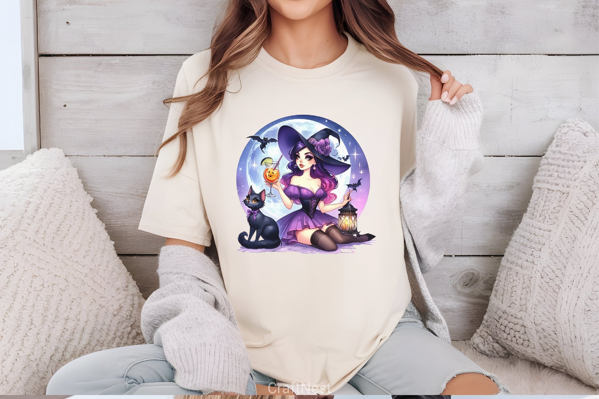 Halloween Witch Girl Clipart Bundle 4 - CraftNest - Digital Crafting and Art